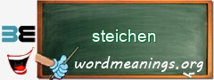 WordMeaning blackboard for steichen